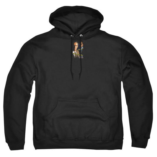 LAW AND ORDER : BRISCOE AND GREEN ADULT PULL OVER HOODIE Black 2X