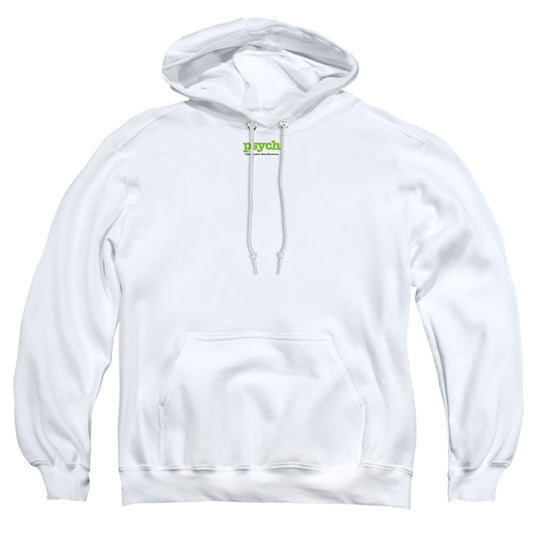 PSYCH : TITLE ADULT PULL OVER HOODIE White 2X
