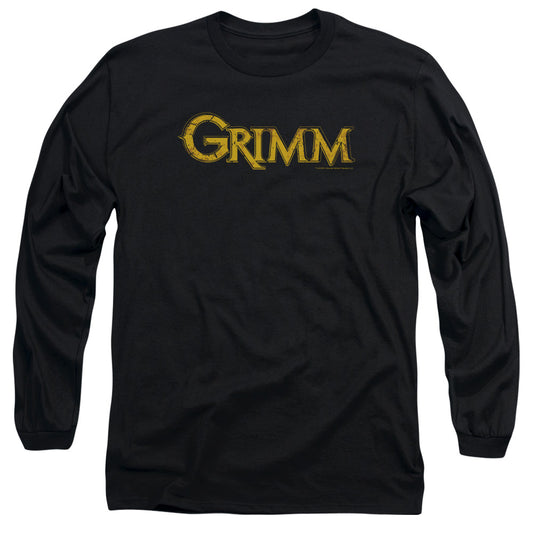 GRIMM : GOLD LOGO L\S ADULT T SHIRT 18\1 BLACK 2X