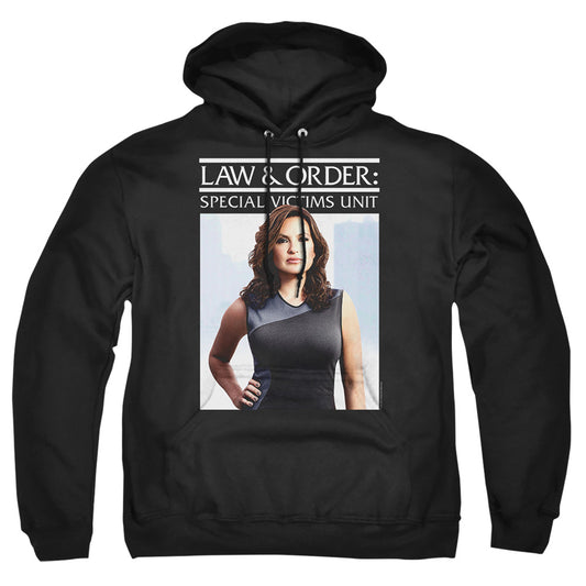LAW AND ORDER SVU : BEHIND CLOSED DOORS ADULT PULL OVER HOODIE Black MD