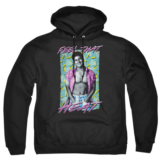 SAVED BY THE BELL : HEATED ADULT PULL OVER HOODIE Black LG