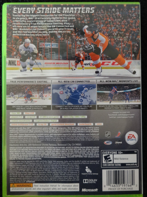 NHL 13 Microsoft Xbox 360