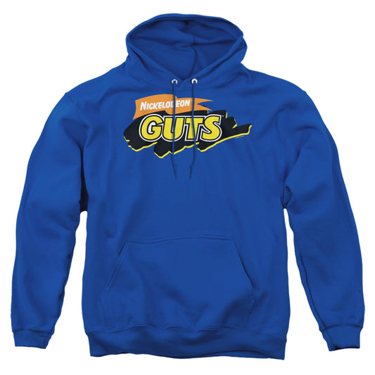 NICKELODEON GUTS : GUTS LOGO ADULT PULL OVER HOODIE Royal Blue MD