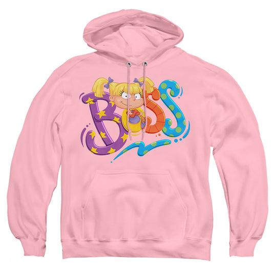 RUGRATS : ANGELICA IS BOSS ADULT PULL OVER HOODIE Pink SM