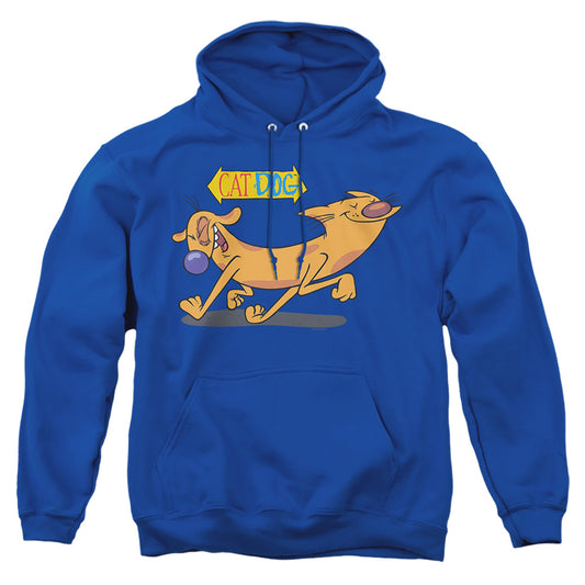CATDOG : HAPPY PAWS ADULT PULL OVER HOODIE Royal Blue 2X