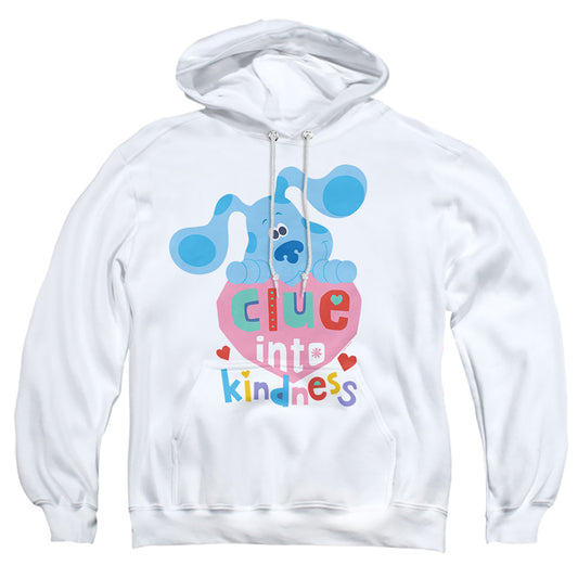 BLUE'S CLUES AND YOU : CLUE INTO KINDNESS ADULT PULL OVER HOODIE White 2X