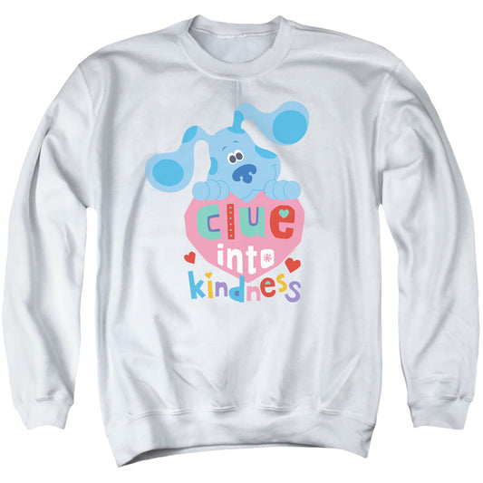 BLUE'S CLUES AND YOU : CLUE INTO KINDNESS ADULT CREW SWEAT White 3X