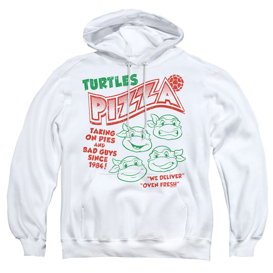 TEENAGE MUTANT NINJA TURTLES : TURTLES PIZZA ADULT PULL OVER HOODIE White XL