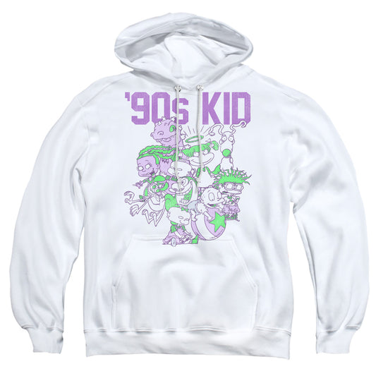 NICKELODEON 90'S : 90'S KID ADULT PULL OVER HOODIE White MD