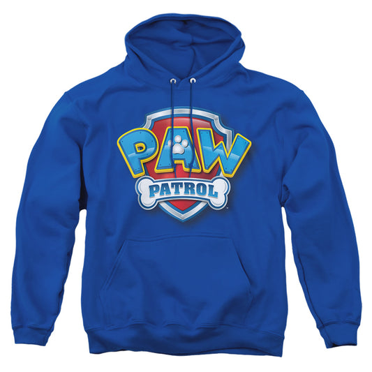 PAW PATROL : 3D LOGO ADULT PULL OVER HOODIE Royal Blue 2X