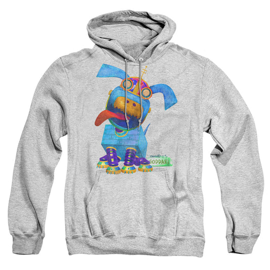JIMMY NEUTRON : GODDARD NEON ADULT PULL OVER HOODIE Athletic Heather 2X
