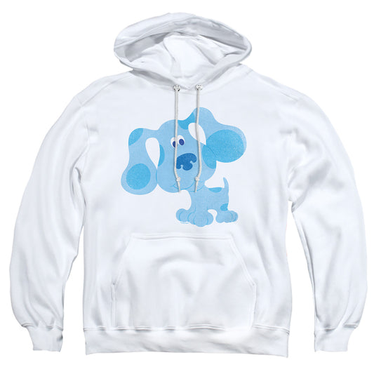 BLUE'S CLUES : BLUE HUG ADULT PULL OVER HOODIE White LG