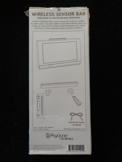 Nintendo Wii Wireless Sensor Bar By Psyclone Essentials Nintendo Wii