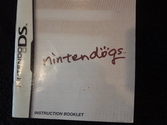 Nintendogs Instruction Booklet Nintendo DS