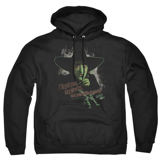 THE WIZARD OF OZ : AND YOUR LITTLE DOG TOO ADULT PULL OVER HOODIE Black 2X