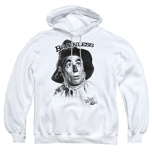 THE WIZARD OF OZ : BRAINLESS ADULT PULL OVER HOODIE White LG