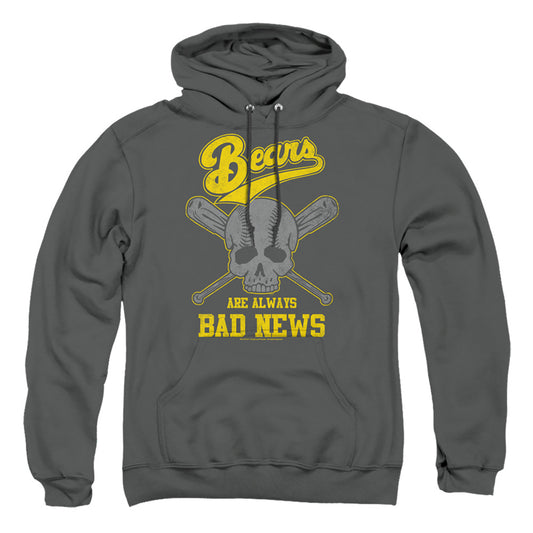 BAD NEWS BEARS : ALWAYS BAD NEWS ADULT PULL OVER HOODIE Charcoal MD