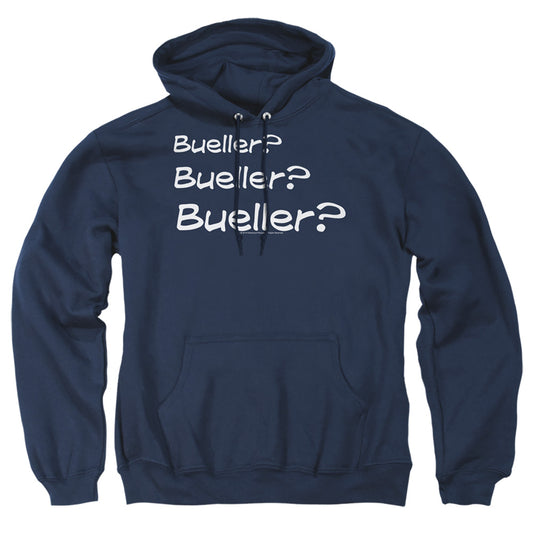 FERRIS BUELLER : BUELLER? ADULT PULL OVER HOODIE Navy 2X
