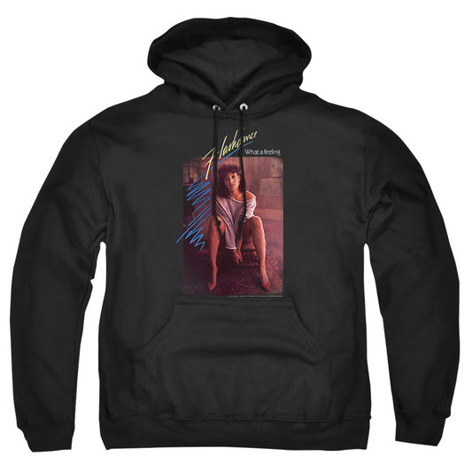 FLASHDANCE : TITLE ADULT PULL OVER HOODIE Black 2X