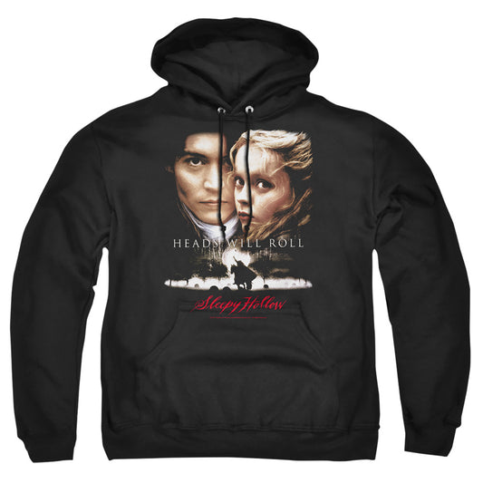 SLEEPY HOLLOW : HEADS WILL ROLL ADULT PULL OVER HOODIE Black MD