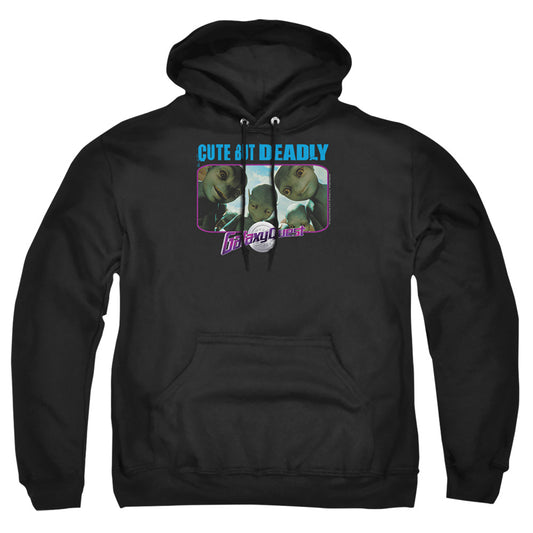 GALAXY QUEST : CUTE BUT DEADLY ADULT PULL OVER HOODIE Black 2X