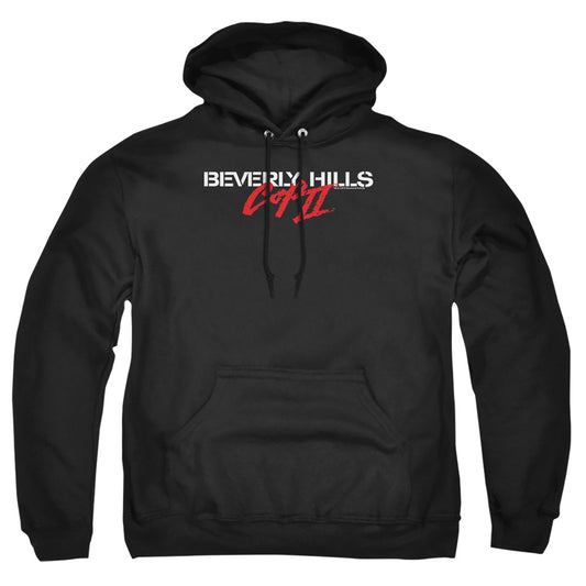 BEVERLY HILLS COP II : LOGO ADULT PULL OVER HOODIE Black MD