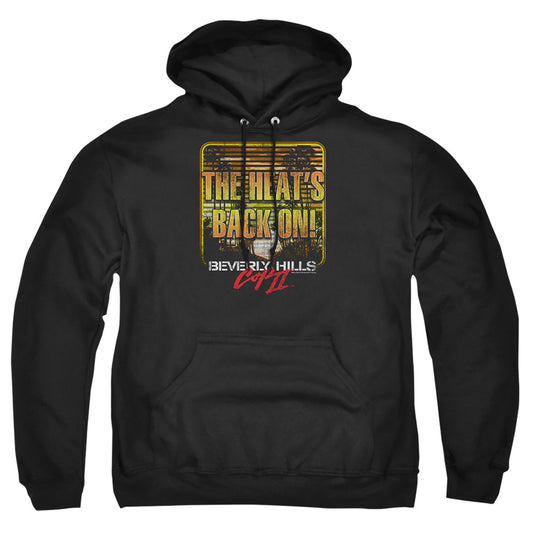 BEVERLY HILLS COP II : THE HEAT'S BACK ON ADULT PULL OVER HOODIE Black SM