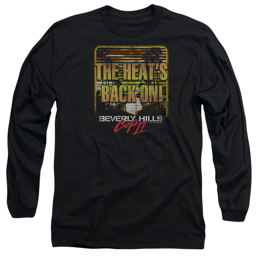 BEVERLY HILLS COP II : THE HEAT'S BACK ON L\S ADULT T SHIRT 18\1 BLACK SM