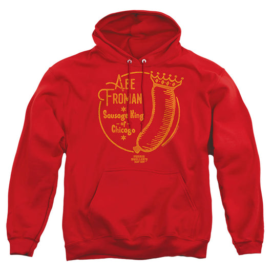 FERRIS BUELLER : ABE FROMAN ADULT PULL OVER HOODIE Red LG