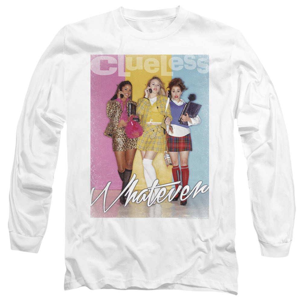 CLUELESS : WHATEVER L\S ADULT T SHIRT 18\1 White 3X