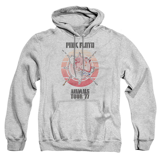 PINK FLOYD : ANIMALS TOUR 77 ADULT PULL OVER HOODIE Athletic Heather 2X