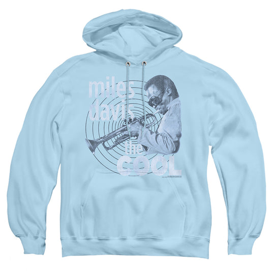 MILES DAVIS : THE COOL ADULT PULL OVER HOODIE Light Blue 2X