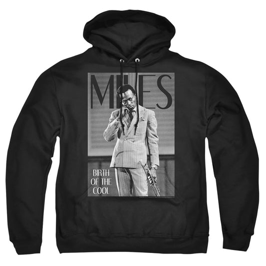 MILES DAVIS : SIMPLY COOL ADULT PULL OVER HOODIE Black MD