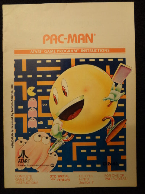 Pac-Man Instruction Booklet Atari 2600