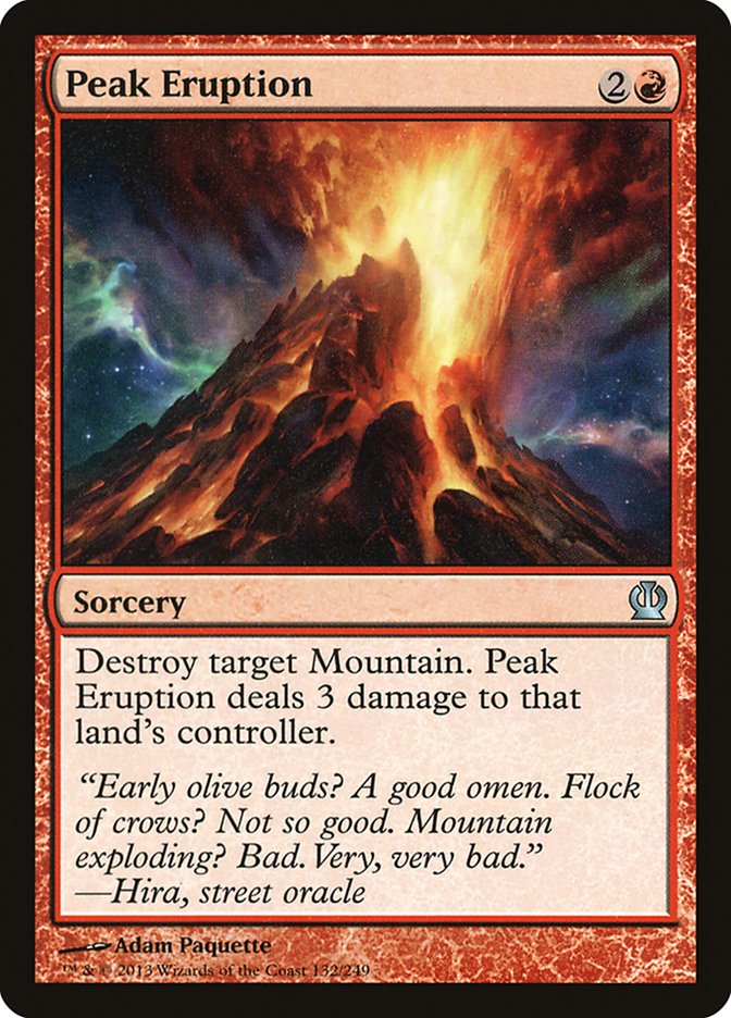 Peak Eruption Magic The Gathering Theros
