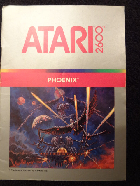 Phoenix Instruction Booklet Atari 2600
