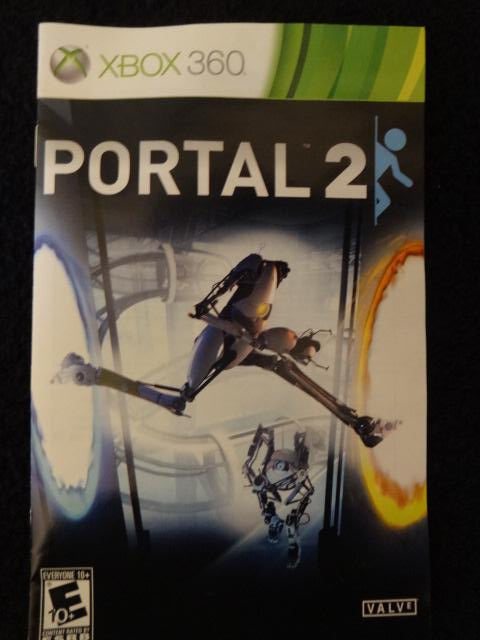 Portal 2 Instruction Booklet Xbox 360