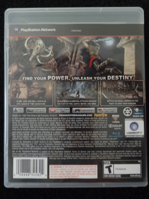 Prince Of Persia The Forgotten Sands Sony PlayStation 3