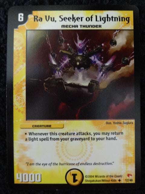 Ra Vu Seeker of Lightning Duel Master Trading Card