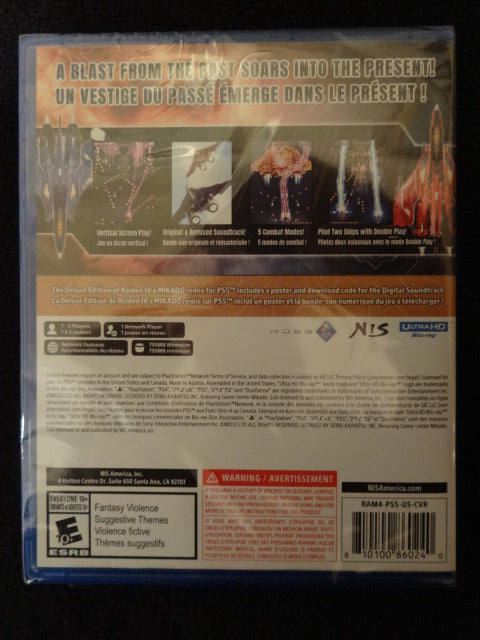 Raiden IV X Mikado Remix Deluxe Edition Sony PlayStation 5