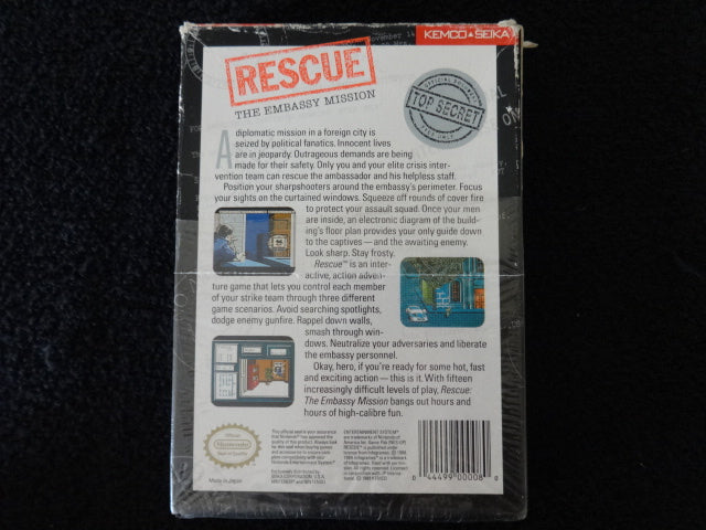 Rescue The Embassy Mission Nintendo Entertainment System