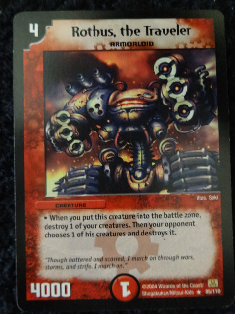 Rothus the Traveler Duel Masters Trading Card
