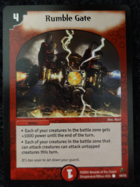 Rumble Gate Duel Masters Trading Card