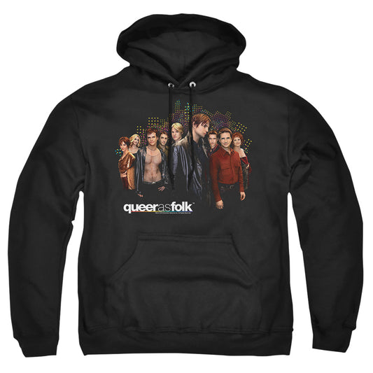 QUEER AS FOLK : TITLE ADULT PULL OVER HOODIE Black MD