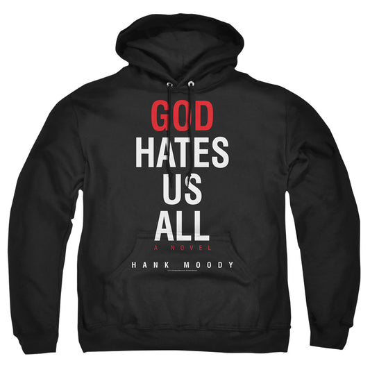 CALIFORNICATION : BOOK COVER ADULT PULL OVER HOODIE Black MD