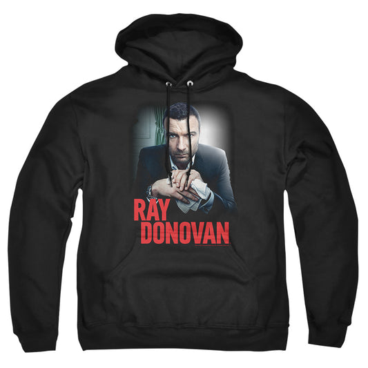 RAY DONOVAN : CLEAN HANDS ADULT PULL OVER HOODIE Black 2X