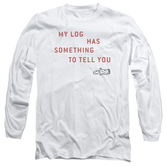 TWIN PEAKS : MY LOG L\S ADULT T SHIRT 18\1 White MD
