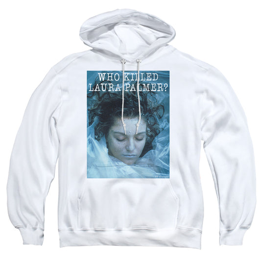 TWIN PEAKS : WHO KILLED LAURA ADULT PULL OVER HOODIE White 2X