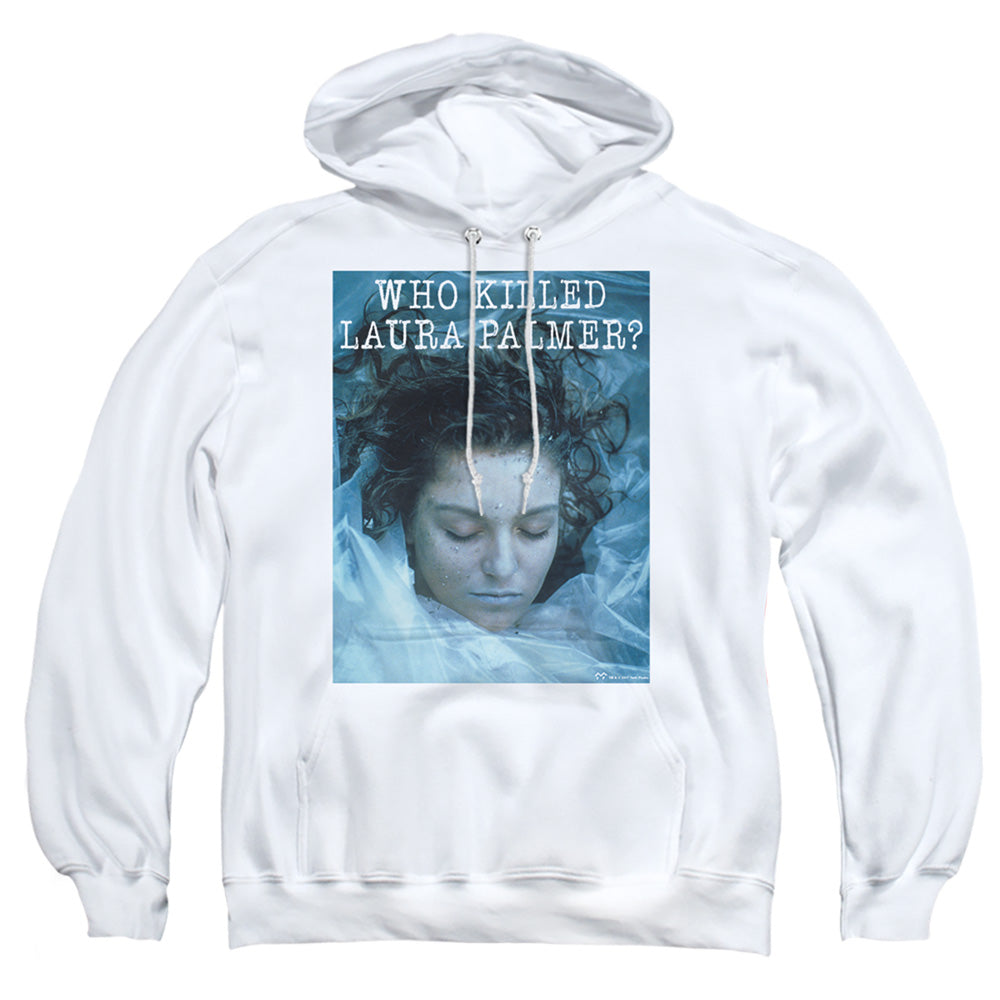 TWIN PEAKS : WHO KILLED LAURA ADULT PULL OVER HOODIE White LG