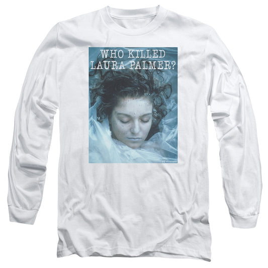 TWIN PEAKS : WHO KILLED LAURA L\S ADULT T SHIRT 18\1 White 2X
